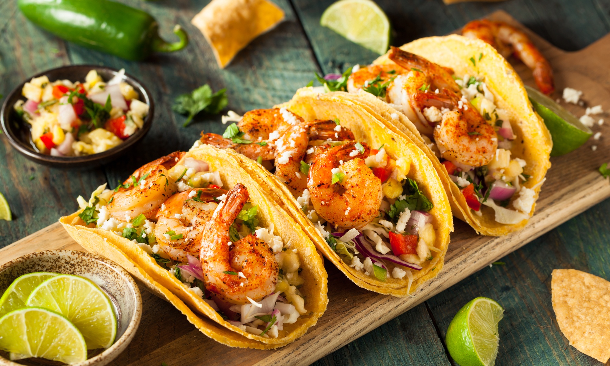 Marker 92 Waterfront Bar & Bistro signature dishes Florida Conch Chowder, Key Lime Pie, Mahi Tacos.
